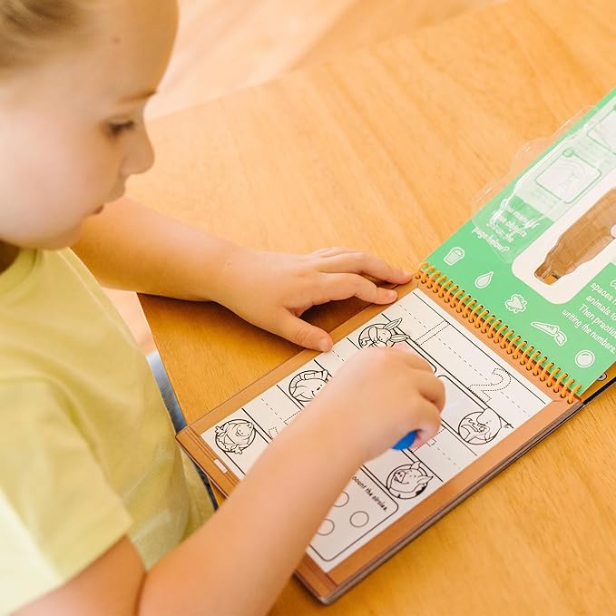 Melissa & Doug On The Go Water Wow! Reusable Water-Reveal Activity Pad - Numbers - FSC Certified