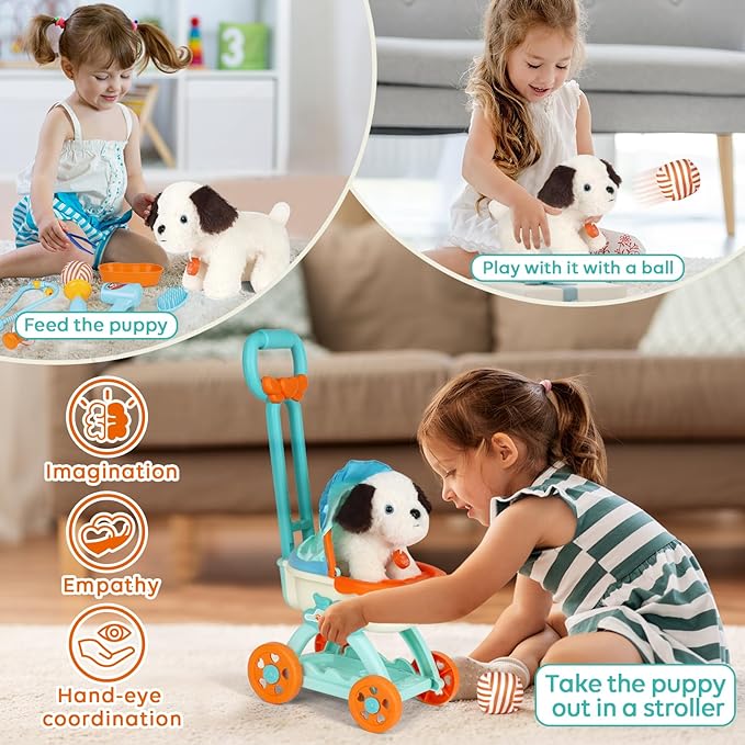 Lehoo Castle Doctor Kit for Kids, Vet Play Sets, Veterinarian Kit Pretend Play Doctor Set with Dog Bag, Medical Kits Doctor Toys Gift for Boys Girls Aged 3 4 5 6