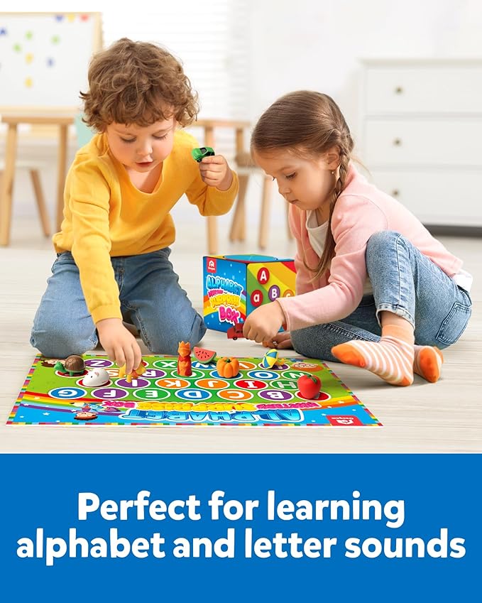 Coogam Mystery Surprise Box, Fine Motor Letter Matching and Sorting Game, 26pcs Alphabet Educational Montessori Learning Toy Gift for Preschool Kindergarten 3 4 5 Year Old