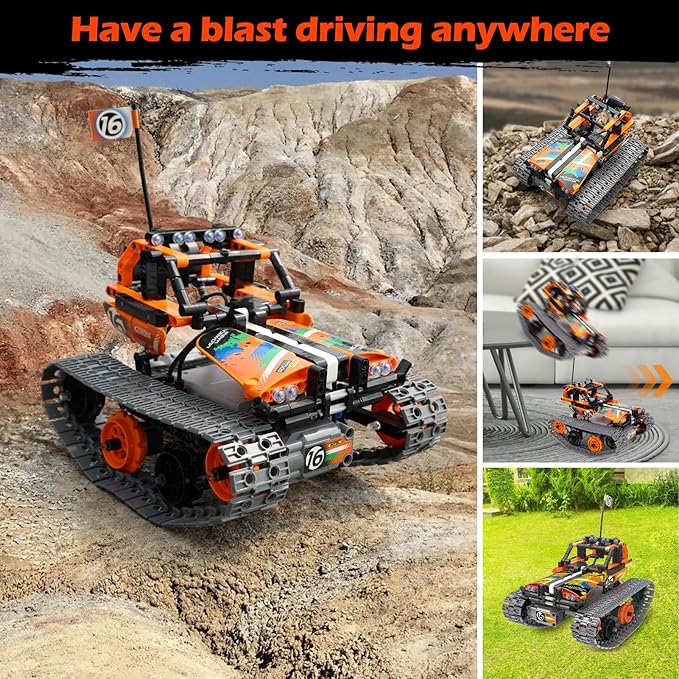 Building Toys STEM Robot Kit for Kids Ages 8-12, Remote Control Erector Sets Engineering Robotics Kits, Educational Birthday Gift for Boys & Girls 5-7 9 10 11 13 14+ Year Old