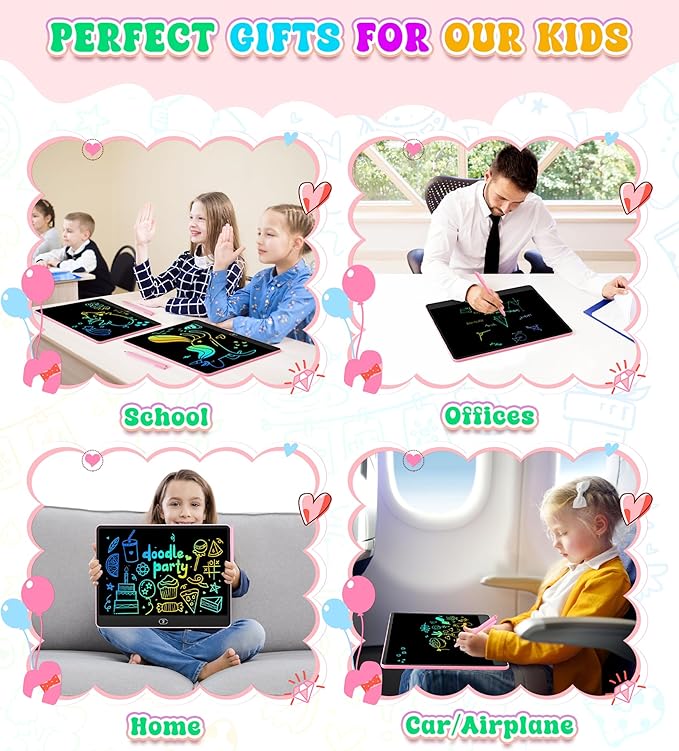 LCD Writing Tablet, 16 Inch Colorful Doodle Board Drawing Tablets for Kids, Toddler Educational Learning Toys for 3 4 5 6 7 8 Year Old Boys Girls Birthday Christmas Gift