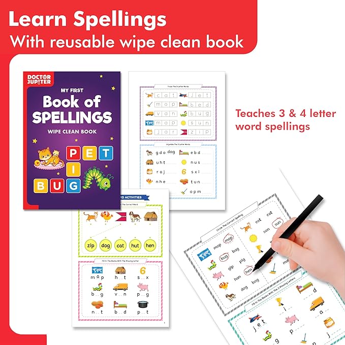 Doctor Jupiter Little Genius Kit for Boys & Girls 4-6 Year Olds | Educational Toys for 4-5-6 | Learning Toys for Toddlers | Preschool Learning Activities | STEM Toys | Science Experiments