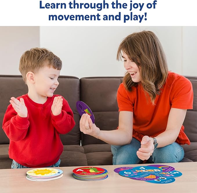 Skillmatics Card Game for Toddlers - Jump & Learn Letters, Numbers, Shapes & Colors, Preschool Learning, Travel Toys, Gifts for Kids Ages 2, 3, 4, 5