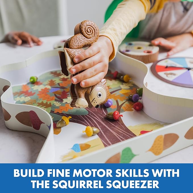 Educational Insights The Sneaky, Snacky Squirrel Game - Cute Preschool Board Games for Kids, Toddler Fine Motor Skills, Color Matching Kids Games and Fun Gifts for Girls & Boys Ages 3+