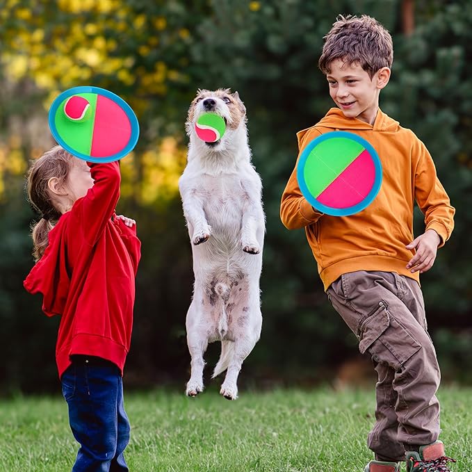 EVERICH Upgraded Toss and Catch Ball Game Set, Outdoor Games for Kids Toys, Stocking Stuffers for Family Games, Beach Pool Yard Christmas Toys Birthday Gifts for Boys Girls 3 4 5 6 7 8-12 Years Old