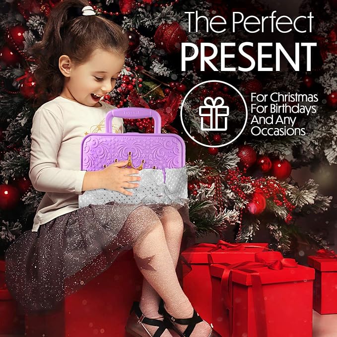 Toysical Kids Makeup Kit, 51 PCS Pretend Play Set for Kids, Real Makeup Toys for Girls, Non Toxic, Princess Toys for Girls, Birthday Gift for 3 4 5 6 7 8 9 10 Years Old Children