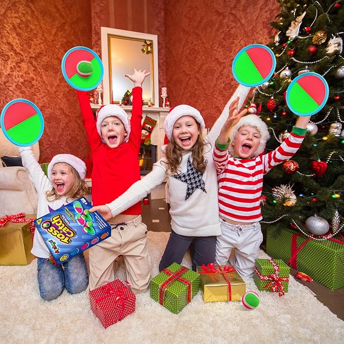 Ayeboovi Kids Toys Toss and Catch Ball Set with 6 Paddles 3 Balls Outdoor Games for Kids Beach Pool Yard Games Toys for 3-12 Years Old Boys Girls Kids Adults Family Birthday Gift Stocking Stuffers