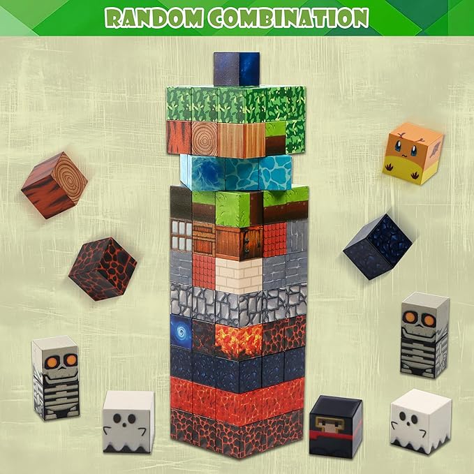 Magnetic Building Block Toy - 144PSC Stacking Construction Set to Cultivate STEM Skills for Boys and· Girls 6 7 8 9