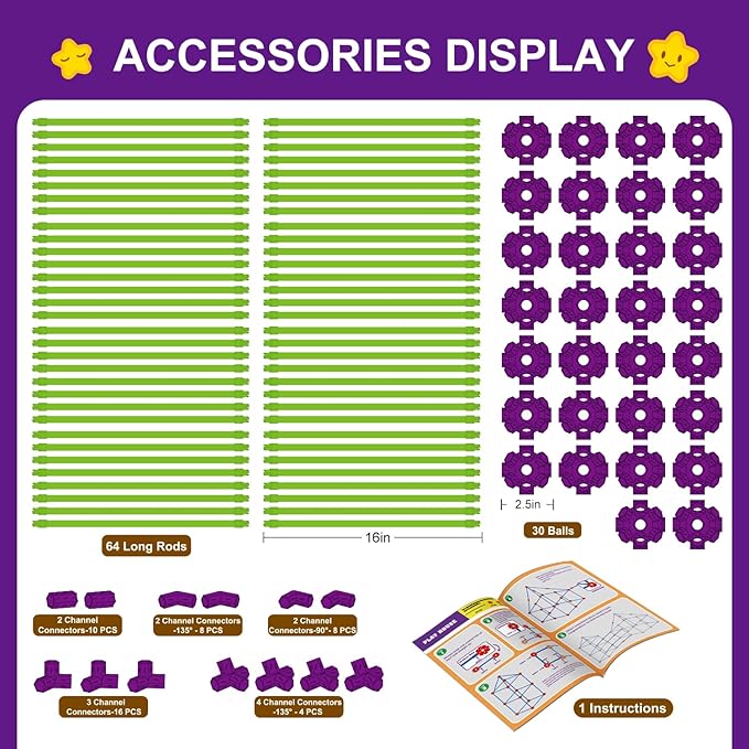 Glow In The Dark Fort Building Kit for Kids,STEM Construction Toys, Educational Gift for 4 5 6 7 8 9 10 11 12 Years Old Boys and Girls,Ultimate Creative Set for Indoor & Outdoors Activity,140 Pcs