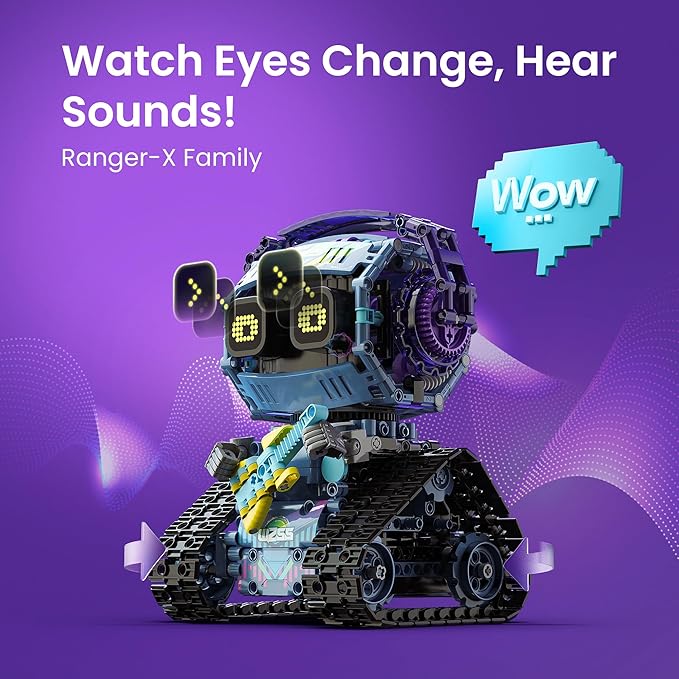 Sillbird Robot Building Kit with Remote Control Christmas STEM Gifts for Kids Boys Ages 8-12, Coding Robotic Technic Creative Toys for Birthday - Build 5in1 Model with 433 Pieces