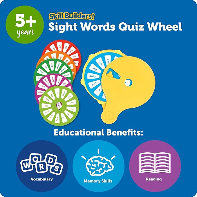 Learning Resources Skill Builders! Sight Words Quiz Wheel