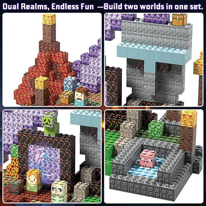 JIMI Building Blocks Set, Interlocking Blocks Building Toy with Characters & Vivid Scenes, Creative Construction Toy for Kids 6+ & Builders, STEM Learning Toy