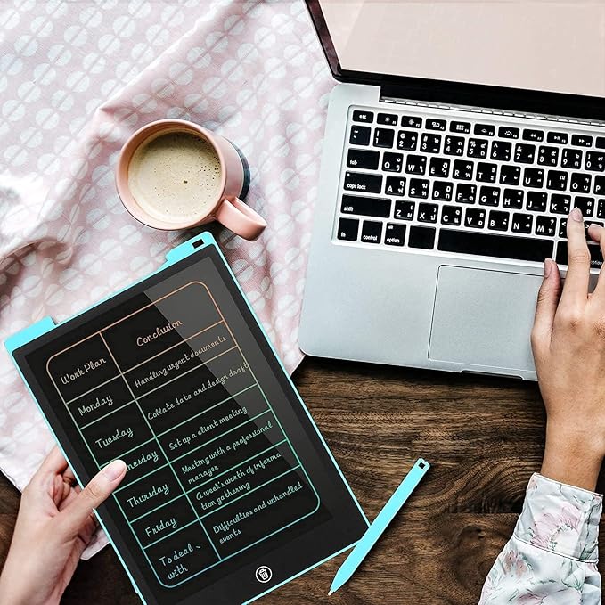 EooCoo Toys for Ages 3-8, Drawing Board 2 Pack, 12 Inch LCD Writing Tablet, Electronic Drawing Tablet, Girl/Boy Birthday Gift, Kids Toys, Drawing Pad Girls Gifts, Kids Travel Essential