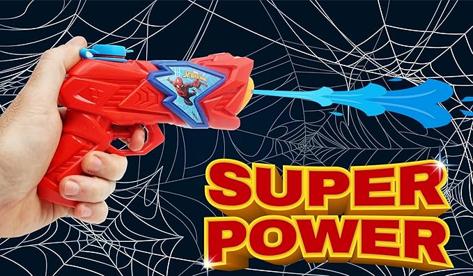 JA-RU Marvel Spiderman Water Gun Pistol Toys (6 Small Water Gun) Water Squirter Guns for Kids. Super Hero Pool Toys. Cat & Dog Training. Outdoor Games. 6819-6