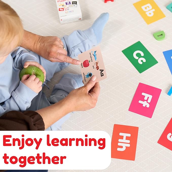 Toddler Learning Flash Cards | Kids Letter Number Alphabet Animal Color Words Flashcards | Large Cards Ideal for Preschool Kindergarden Pre K Educational | Flashcards 12 Months - 5 Years