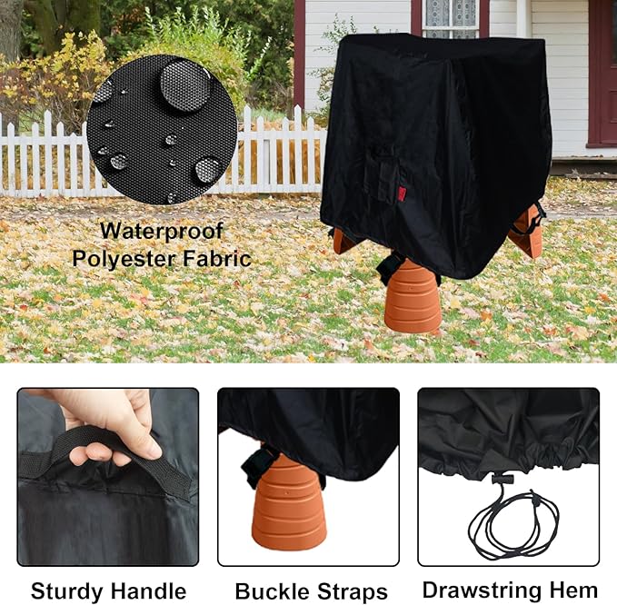 Kids Water Table Cover Fit Step2 Dino Dig Sand and WaterTable,Waterproof DustProof Anti-UV Outdoor Kids Water and Sand Toys,Cover only(35''x32''x32'')