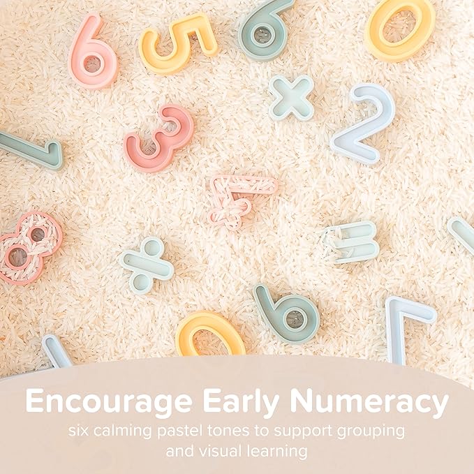 Inspire My Play - Kids Sensory Numbers Set - Number Toys Maths Resources Tuff Tray Accessories Early Years Resources