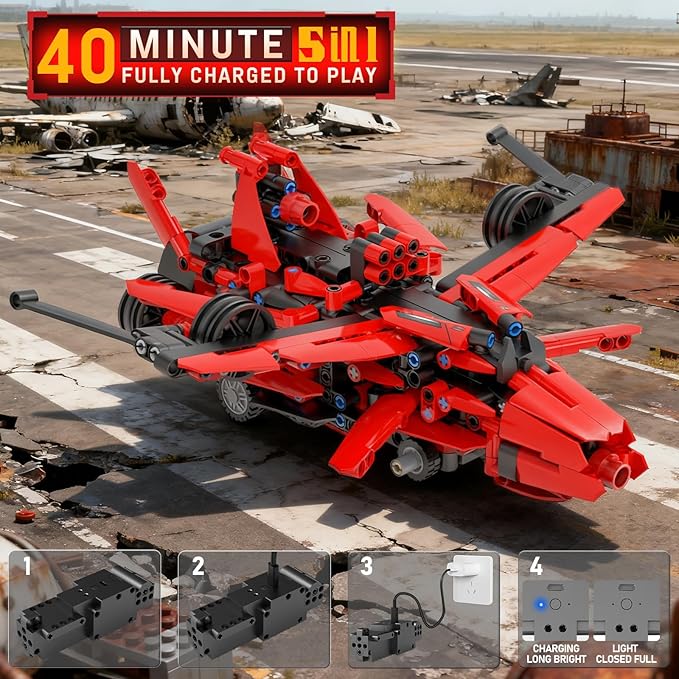 STEM Building Kits for Kids 6-14, 5in1 App & Remote Control STEM F1/Car/Robot Building Toys, Formula 1 Model Car Kits, 785 Pcs Robot Building Sets for Kids, Erector Sets Gifts for Boys Girls