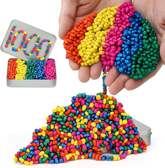1000+ Original Ferrite Putty Multicolo, Fidget Toy Ferrite Stones for Stress Relief, Sensory Toy for Adults & Teens 14+, Holiday Stocking Stuffer, Ferrite Rocks Fidget Present for Office