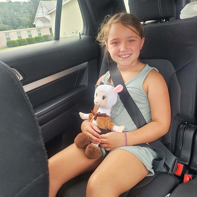 Playtime by Eimmie Soft Baby Doll Aria The Alpaca Puppet - 14" Plush Rag Doll with Embroidered Features for Girls, Boys, Toddlers & Infants - Educational Stuffed Animal for Imaginative Play