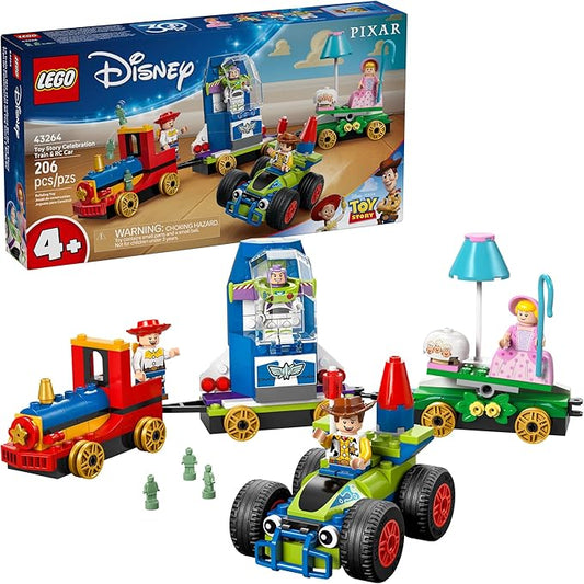 LEGO Disney and Pixar’s Toy Story Celebration Train & RC Car Toddler Toy - Sensory and Pretend Play Building Toy for Preschool Boys and Girls, Ages 4+ - Disney Gift Idea for Birthdays - 43264