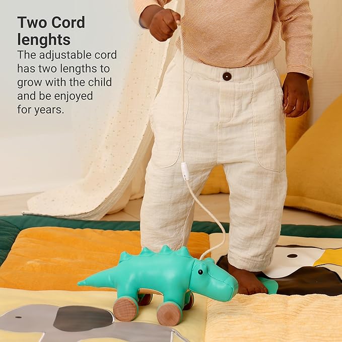 Little Big Friends Musical Baby Toy – Soft Plush Pull-String Cord Classical Toy for Baby & Toddlers | Soothing Stuffed Cuddly Animal Gift | Achille The Crocodile