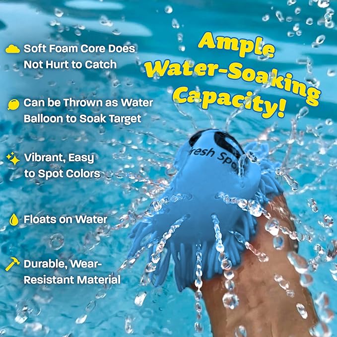 Soft Water Flying Disc for Kids – Sprays Water as it Flies! Fun Summer Water Toy for Beach Pool Backyard Camping Lake Birthday Gifts – Soft Safe Outdoor Water Toys for Boys & Girls Ages 4 5 6 7 8 9 +