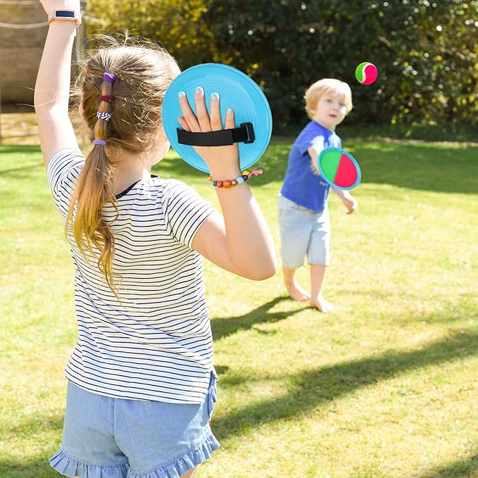 Toss and Catch Ball Game Outdoor Games Playground Balls Beach Games Summer Toys for Ages 4-8, Perfect Kids Toys Playground Sets for Kids Christmas Birthday Gifts