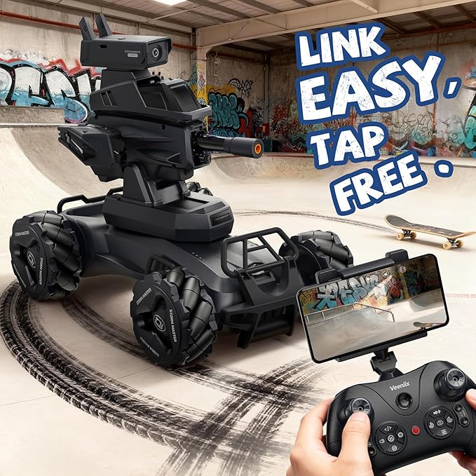 V997 FPV Accessory for RC Car and RC Truck,720P HD Camera Real-Time Transmission,150 Mins Recording,App Control for Kids Adults Indoor Play and Outdoor Sports