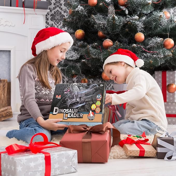 Remote Control Dinosaur Toys for Boys Kids Girls 3 4 5 6 7 8 Electronic RC Robot Toy Walking Roaring Velociraptor Realistic 18.1" Jurassic Dino Rechargeable Raptor Blue Birthday Gift