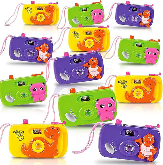 ArtCreativity Kids Camera Toy Set with Images in Viewfinder (12PCs) Pretend Play for Toddlers, Great for Birthday Party Favors for Kids 3-5, Goody Bags Birthday Gifts, Goody Bag Stuffers