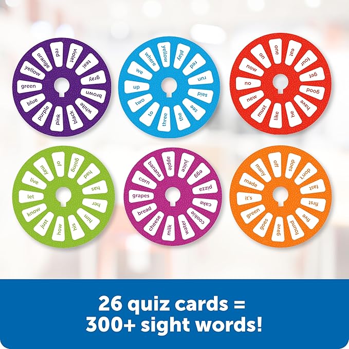 Learning Resources Skill Builders! Sight Words Quiz Wheel