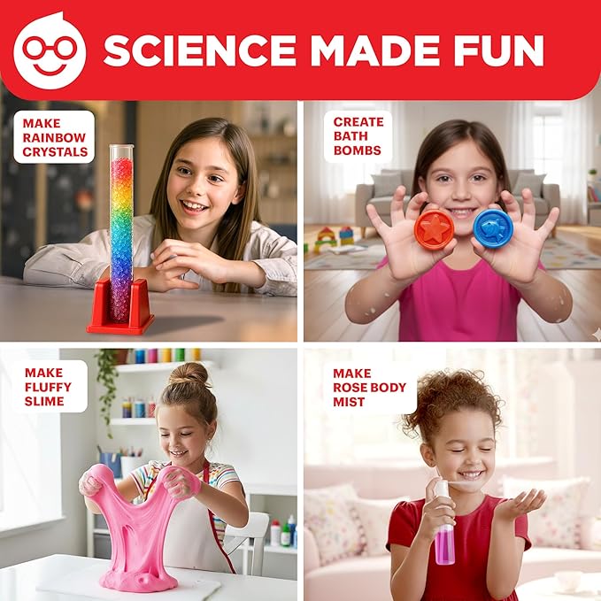 Doctor Jupiter Girls' Science Kit for Kids Ages 8-10-12-14 for 8,9,10+ Year Old Girls | Chemistry Set, STEM Toy Kit with 135+ Experiments | Learning & Educational Projects