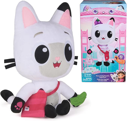 Gabby's Dollhouse: The Movie, Meow-Mazing Interactive Pandy Paws Plush Toy with 3 Accessories & Removable Bag, Kids Toys for Girls & Boys Ages 3 and Up