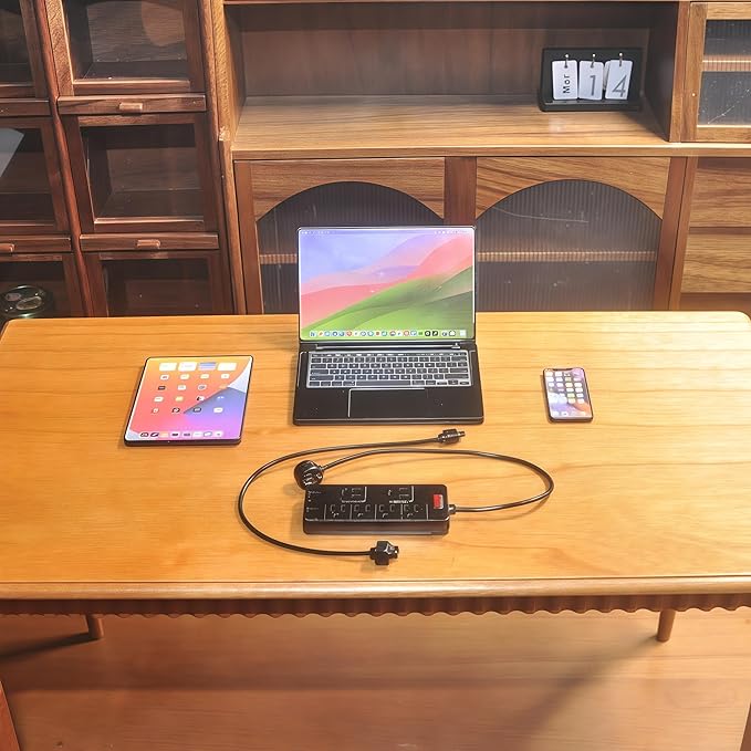 Miniature Electronics Set for Dollhouses: 1:6 Scale Metal Smartphone, Tablet, Laptop & Socket - Doll Accessory Compatible with 1:12 Scale Miniatures - 5 Color Variants (Black)