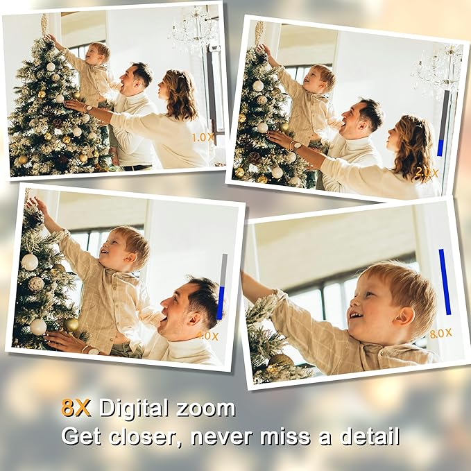 Pink Digital Camera with 2" Flip Screen for Selfie, 1080P Point and Shoot Digital Camera with 32GB Card, 8X Zoom, Portable Vlogging Camera for Kids, Teens & Beginners