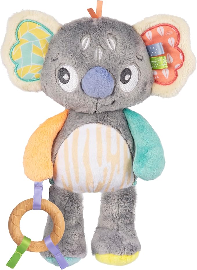 Playgro Fauna Friends Cuddly Koala - Plush Koala Toy for Newborns - Soft and Snuggly Stuffed Animals for Babies - Ideal Baby Gift - Sensory Soft Crinkle Toy with Teether