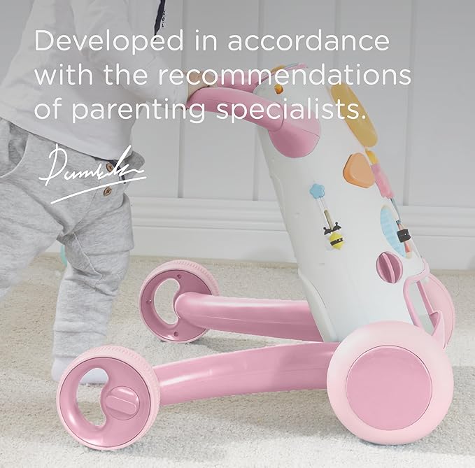 KÜB Montessori Baby Walker - Interactive Push Toy for Toddlers Learning to Walk with Soft Music & Lights, Adjustable Speed & Non-Slip Wheels, Educational Activity Center
