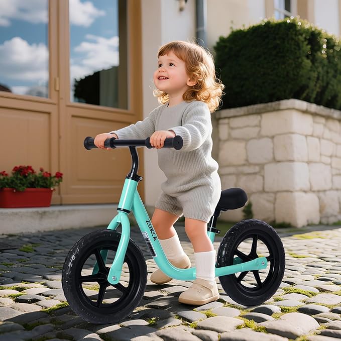 MEGHNA Toddler Balance Bike Kids Toy Aged 2-5 Years Old with Safety Footrest Adjustable Height Seat and Handlebar Strider Bike 8 inch Wheel for Over 18 Months Baby Toddler Kids, Easy to Assembly