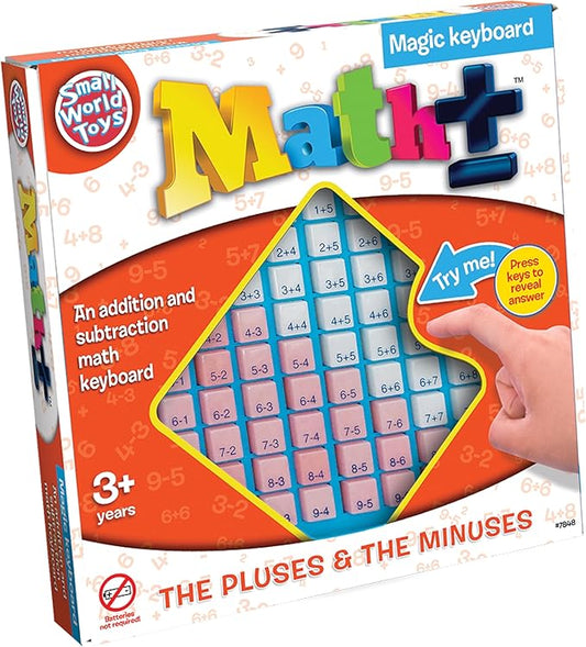 Small World Toys Addition and Subtraction Games, Kindergarten Math Games Board for Ages 3+, Preschool Math Counting Toys, Learning Activities Educational Toys, Learning Gift for Kids