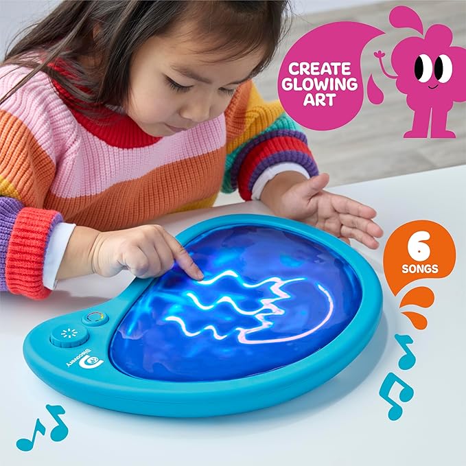 Discovery™ Mess-Free Glow Palette - Interactive Light-Up Art Pad with 12 Colors & Musical Play| Painting & Drawing Tablet| Travel Art Activity Kit| Arts & Crafts Toy for Kids Boys Girls Ages 4+