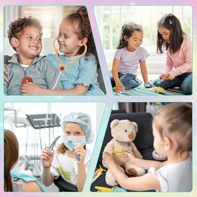 Doctor Kit for Kids, Toddlers Doctor Play Set, Doctor Pretend Play Toys for Toddlers 3-5