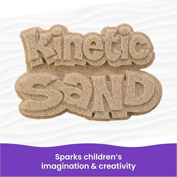 Kinetic Sand, 5.5lbs (2.5kg) Natural Brown Play Sand for Arts and Crafts, Sandbox, Amazon Exclusive (Packaging May Vary), Sensory Toys, Holiday Gifts & Stocking Stuffers for Kids Ages 3 and up