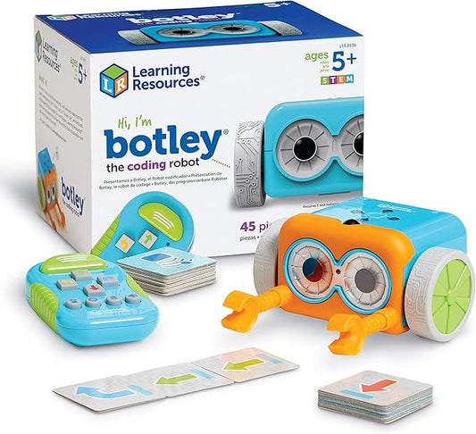 Learning Resources Botley the Coding Robot - Code Games for Boys and Girls, Robotics for Kids, STEM Programming, Scientific Building Toys, Engineering Gift Set