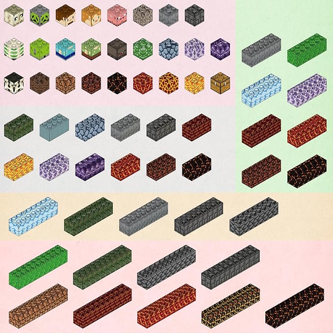 JIMI Building Blocks Set, Interlocking Blocks Building Toy with Characters & Vivid Scenes, Creative Construction Toy for Kids 6+ & Builders, STEM Learning Toy