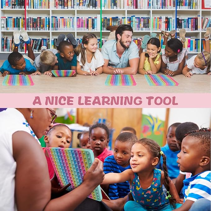 Number Game P0PP Math Toy, Exercise Children's Logical Thinking, Relieve Stress, Fidget Game for Teachers to Create a Variety of Math Operations [1-100 Number Table]