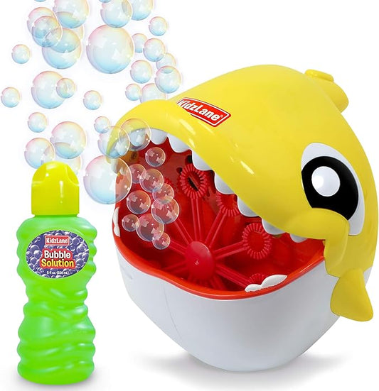 Kidzlane Shark Bubble Machine for Kids & Toddlers – Automatic Bubble Maker for Outdoor Toy and Parties – Shark Toy Gift for Toddlers