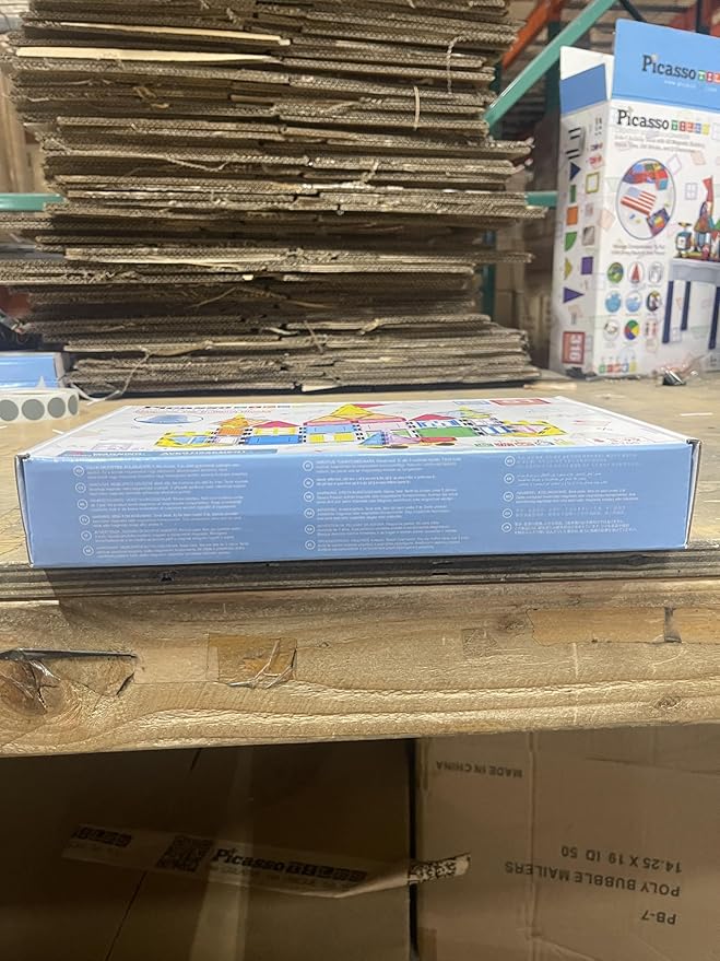 PicassoTiles Magnetic Tiles Toddler Toys Magnetic Building Blocks for Kids 61 Piece STEM Educational Toys for Girls & Boys Ages 3-12 Play for Preschool Learning Stocking Stuffer