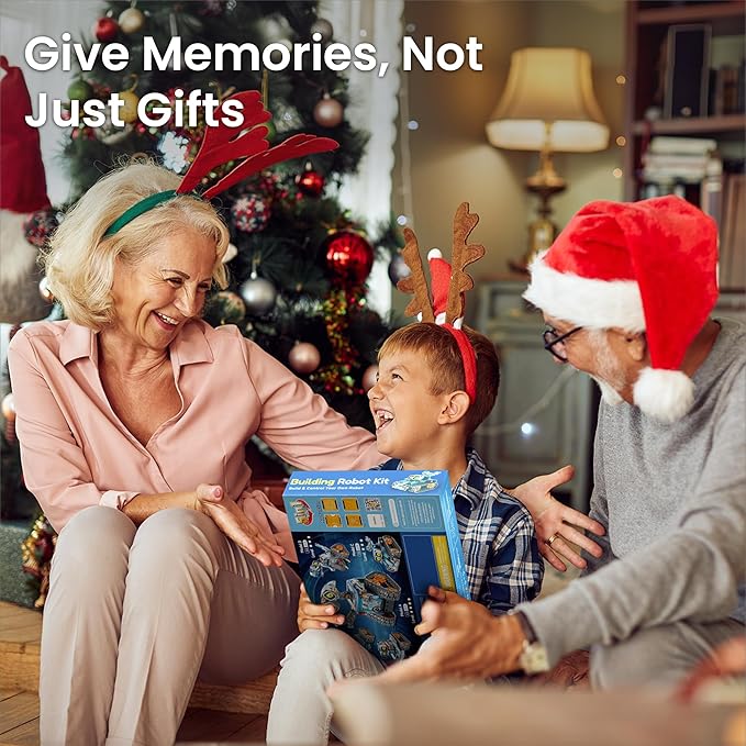 Sillbird Robot Building Kit with Remote Control Christmas STEM Gifts for Kids Age 8-12, Coding Robotics Technic Toy Set for Boys' Birthday, Buildable 5-in-1 Models with 435 Pieces