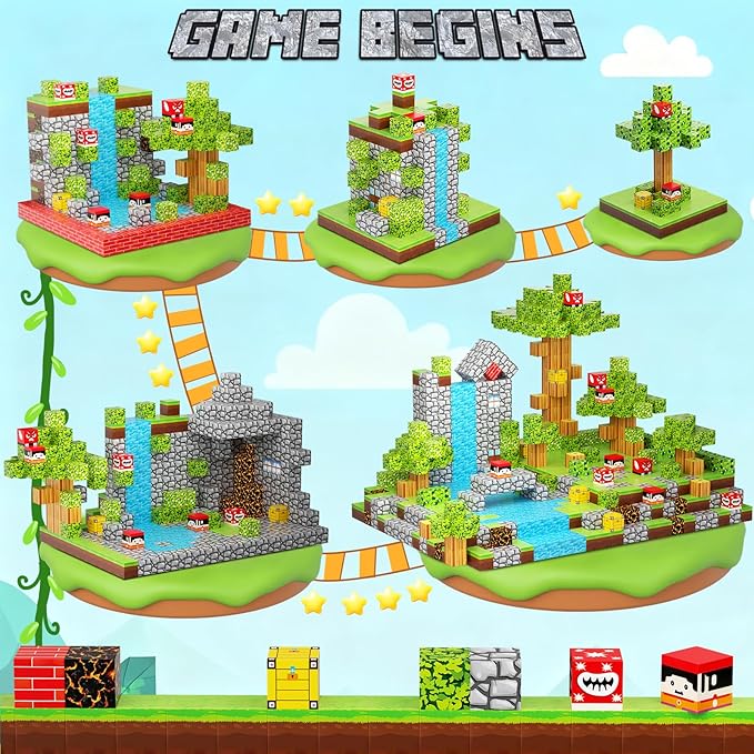 176 PCS Magnetic Blocks for Kids Ages 4-8, STEM Building Toys for 3+ Year Old Boys Girls, Magnetic Tiles Stacking Blocks Educational Preschool Toys Birthday Gifts